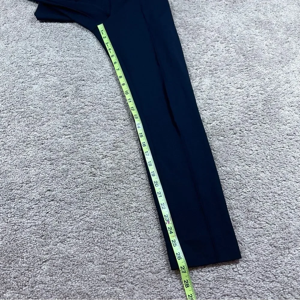Everlane The Stretch Ponte Knit Skinny Pant Black Side Zip Size 6